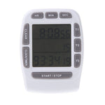 LCD Digital Alarm Timer with Triple Display 3-Line Timer Countdown Stopwatch