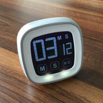 Touch Screen Digitale Timer Useful Kitchen Timer Buzzer Alarm Stopwatch Digital LCD Display For Night Use Time Counter Tools